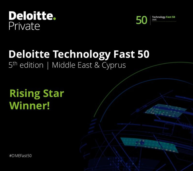 Deloitte Technology Fast 50 Middle East & Cyprus Rising Star Winner